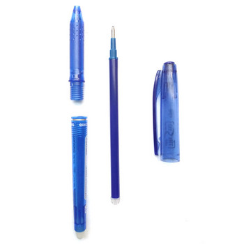 DELVTCH 8 бр. Комплект изтриваема гел химикалка 0,7 mm 0,5 mm Bullet Tip 8 цветни пръчки за пълнене с мастило Офис училище Писане Рисуване Рисуване Дръжка