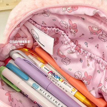 Kawaii Чанта за молив за момичета Сладка кутия с калъф за писалка Плюшен ученик с голям капацитет Корейски канцеларски материали сладък