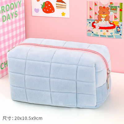 Kawaii torbica za pernice za djevojčice Slatka kutija za olovke Plišani studentski pribor velikog kapaciteta Korejski pribor za pisanje slatki