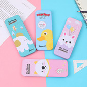 Pernica Crtići kreativna pernica velikog kapaciteta Studentska metalna dvoslojna kutija za papir