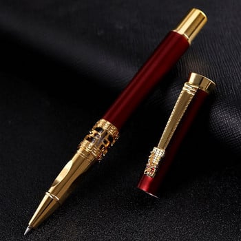 Λογότυπο New Arrival Dragon Crystal Diamond Metal Roller Ballpoint Στυλό ανδρών για δώρο γενεθλίων με την καλύτερη ποιότητα που μπορεί να κάνει