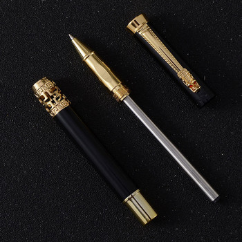 Λογότυπο New Arrival Dragon Crystal Diamond Metal Roller Ballpoint Στυλό ανδρών για δώρο γενεθλίων με την καλύτερη ποιότητα που μπορεί να κάνει