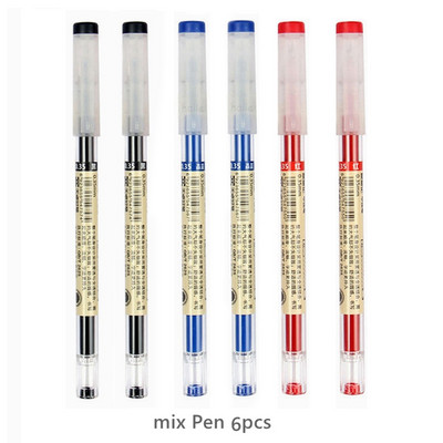 Haile 23Pc/Lot gel olovke s crnom/plavom/crvenom tintom 0,35 mm tankim vrhom za dopune Set štapića s gelom za školski uredski pribor za pisanje