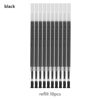 Haile 23Pc/Lot gel olovke s crnom/plavom/crvenom tintom 0,35 mm tankim vrhom za dopune Set štapića s gelom za školski uredski pribor za pisanje