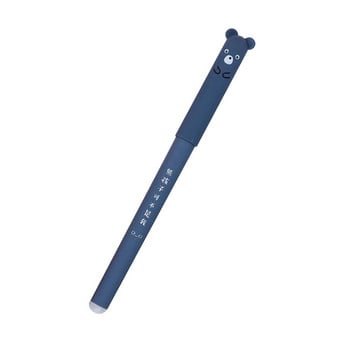 Umitive 4 бр. 0,35 мм изтриваема гел химикалка със синьо черно мастило Карикатура с животни писалка за студентски подарък Училищни офис консумативи Канцеларски материали