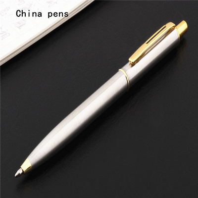 Luksusa kvalitāte 0037 Push Business birojs Skolas biroja kancelejas preces Lodīšu pildspalva Jauna zelta pildspalva Finanšu lodīšu pildspalvas