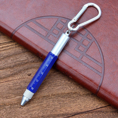 Mini multifunkčné guľôčkové pero Stylus 6 v 1 kovový skrutkovač dotykový displej nástroj pero malé rozmery kľúčenka perá darčekové príslušenstvo