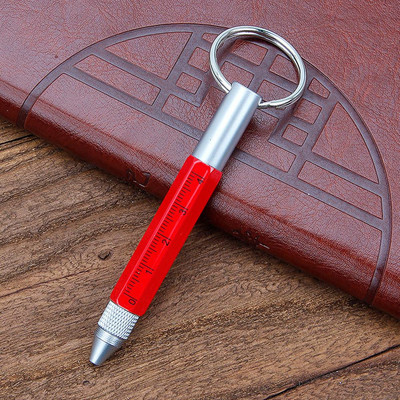 Mini multifunkčné guľôčkové pero Stylus 6 v 1 kovový skrutkovač dotykový displej nástroj pero malé rozmery kľúčenka perá darčekové príslušenstvo