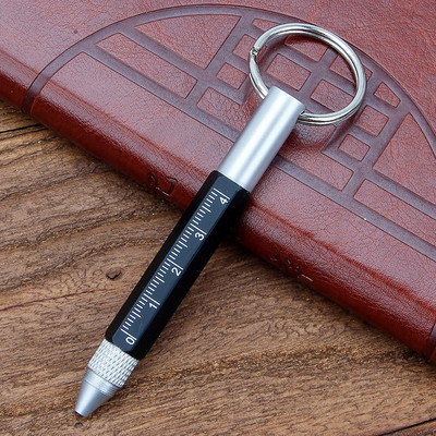 Mini multifunkčné guľôčkové pero Stylus 6 v 1 kovový skrutkovač dotykový displej nástroj pero malé rozmery kľúčenka perá darčekové príslušenstvo