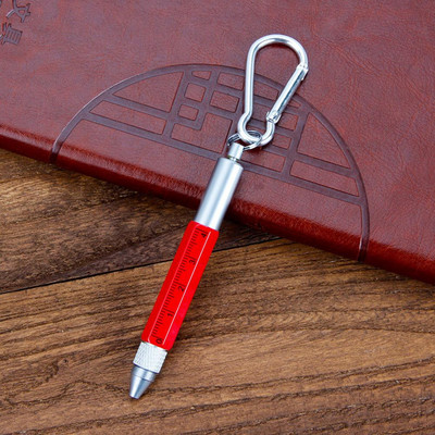 Mini multifunkčné guľôčkové pero Stylus 6 v 1 kovový skrutkovač dotykový displej nástroj pero malé rozmery kľúčenka perá darčekové príslušenstvo