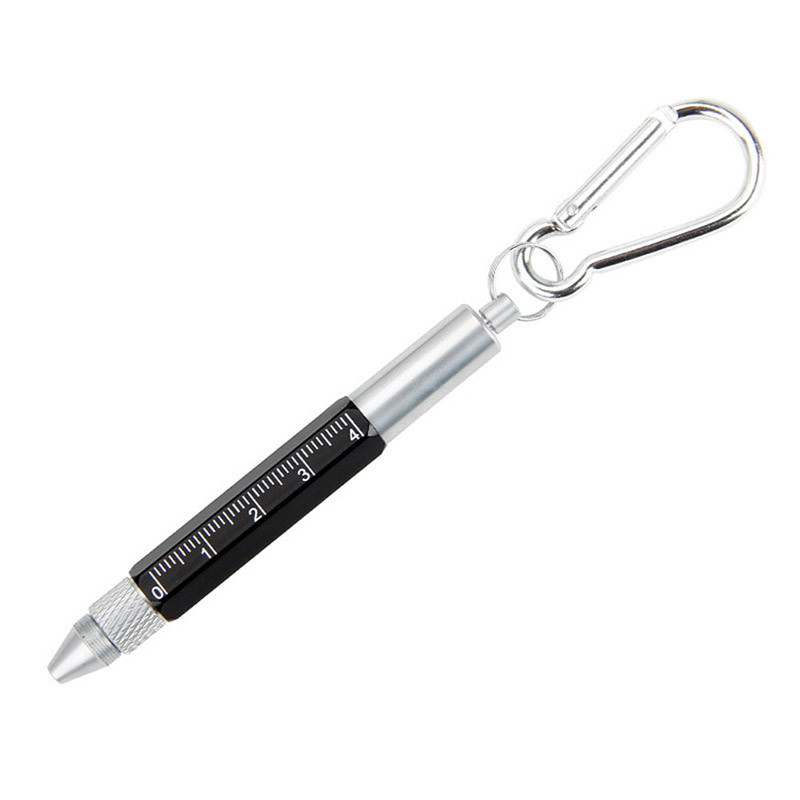 Mini multifunkčné guľôčkové pero Stylus 6 v 1 kovový skrutkovač dotykový displej nástroj pero malé rozmery kľúčenka perá darčekové príslušenstvo