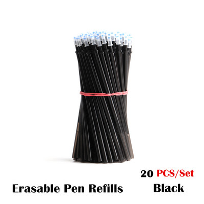 12.05.20. Biroja želejas pildspalvu komplekts dzēšams uzpildīšanas stienītis dzēšams pildspalvas mazgājams rokturis zils melns lodīšu pildspalvas tintes skolas rakstāmpiederumi