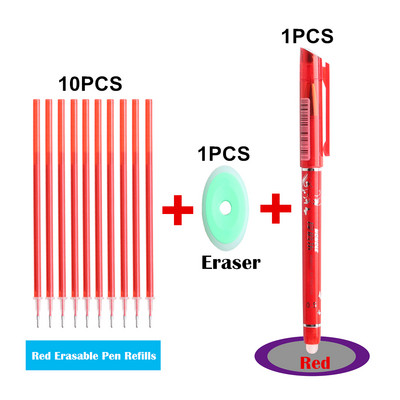 12.05.20. Biroja želejas pildspalvu komplekts dzēšams uzpildīšanas stienītis dzēšams pildspalvas mazgājams rokturis zils melns lodīšu pildspalvas tintes skolas rakstāmpiederumi