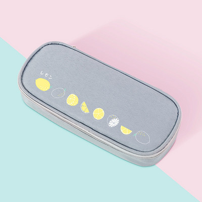 Trusa de creioane cu avocado Estuche Escolar de mare capacitate Trousse Scolară cu fructe Kawaii Casă de creion Rechizite școlare de culoare solidă