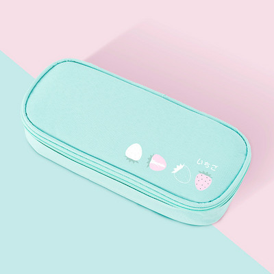 Trusa de creioane cu avocado Estuche Escolar de mare capacitate Trousse Scolară cu fructe Kawaii Casă de creion Rechizite școlare de culoare solidă