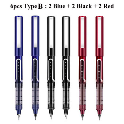 Deli RollerBall Pens, 0,5 mm Fine Point Liquid Gel Ink Rolling Ball Brzo sušeći Gel Pen za školsko uredsko pisanje