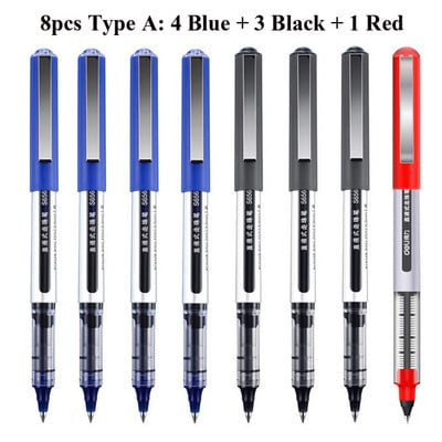 Deli RollerBall Pens, 0,5 mm Fine Point Liquid Gel Ink Rolling Ball Brzo sušeći Gel Pen za školsko uredsko pisanje