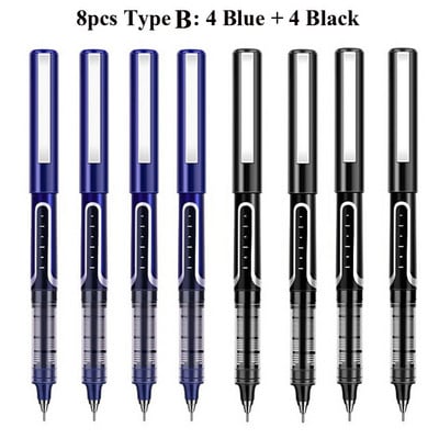 Deli RollerBall Pens, 0,5 mm Fine Point Liquid Gel Ink Rolling Ball Brzo sušeći Gel Pen za školsko uredsko pisanje