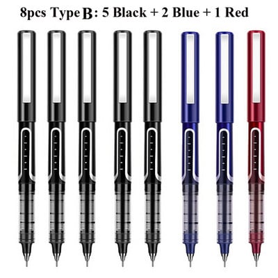 Deli RollerBall Pens, 0,5 mm Fine Point Liquid Gel Ink Rolling Ball Brzo sušeći Gel Pen za školsko uredsko pisanje