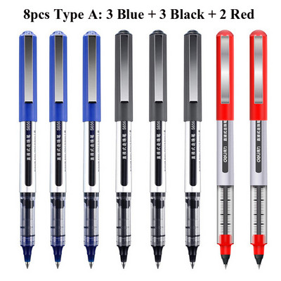 Deli RollerBall Pens, 0,5 mm Fine Point Liquid Gel Ink Rolling Ball Brzo sušeći Gel Pen za školsko uredsko pisanje
