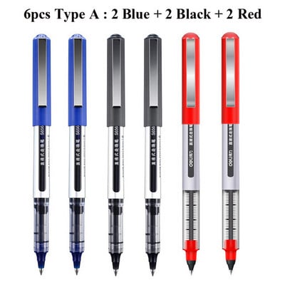 Deli RollerBall Pens, 0,5 mm Fine Point Liquid Gel Ink Rolling Ball Brzo sušeći Gel Pen za školsko uredsko pisanje