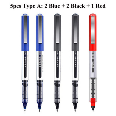 Deli RollerBall Pens, 0,5 mm Fine Point Liquid Gel Ink Rolling Ball Brzo sušeći Gel Pen za školsko uredsko pisanje