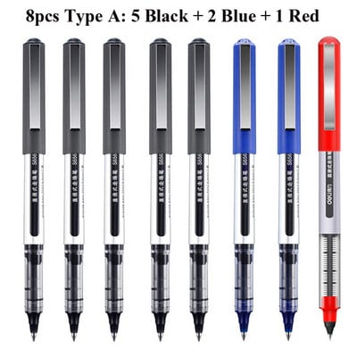 Deli RollerBall Pens, 0,5 mm Fine Point Liquid Gel Ink Rolling Ball Brzo sušeći Gel Pen za školsko uredsko pisanje