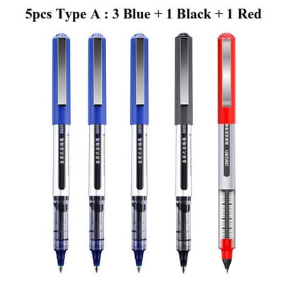 Deli RollerBall Pens, 0,5 mm Fine Point Liquid Gel Ink Rolling Ball Brzo sušeći Gel Pen za školsko uredsko pisanje