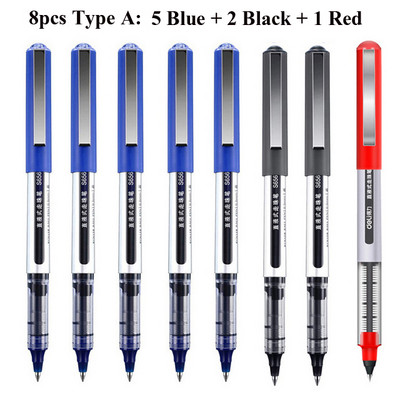 Deli RollerBall Pens, 0,5 mm Fine Point Liquid Gel Ink Rolling Ball Brzo sušeći Gel Pen za školsko uredsko pisanje