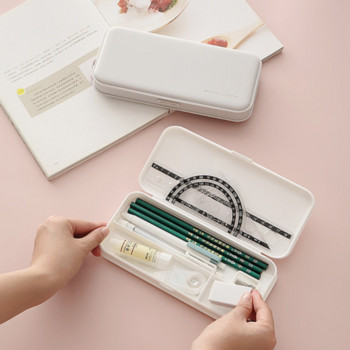 STONEGO Мултифункционален правоъгълен калъф за молив Creative Plastic Pencil Pencil Box Кутия за грим Stonego Училищни пособия