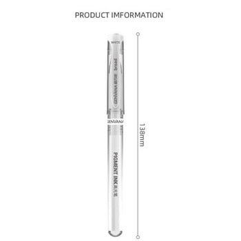 3 бр./лот White Glod Silver Highlight Art Painting Pen 1.0 mm Творчески водоустойчив маркер Paint Pen Училищни канцеларски материали