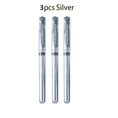 3 buc/lot White Glod Silver Highlight Art Painting Pen 1.0mm Creativ Waterproof Marker Vopsea Pen Papetărie școlară