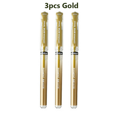 3 buc/lot White Glod Silver Highlight Art Painting Pen 1.0mm Creativ Waterproof Marker Vopsea Pen Papetărie școlară