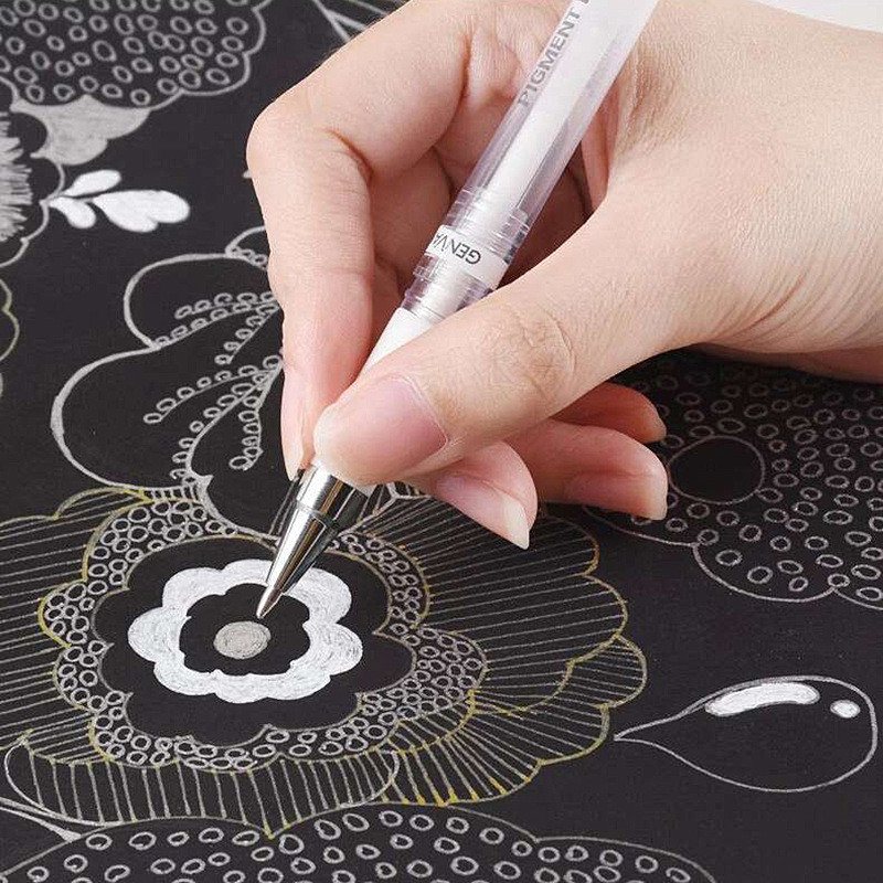 3 buc/lot White Glod Silver Highlight Art Painting Pen 1.0mm Creativ Waterproof Marker Vopsea Pen Papetărie școlară