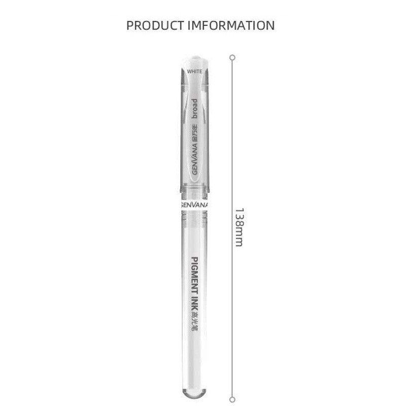 3 buc/lot White Glod Silver Highlight Art Painting Pen 1.0mm Creativ Waterproof Marker Vopsea Pen Papetărie școlară