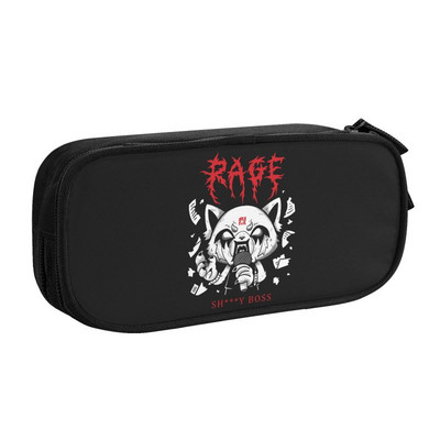 Aggretsuko Fenneko Korejske pernice Djevojčica Dječak Veliki kapacitet Japan Anime Agresivna Retsuko Pernica Studenti Pribor