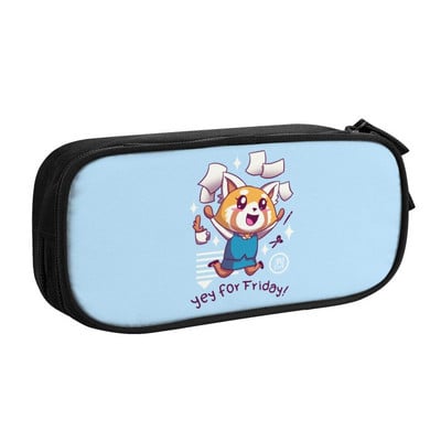 Aggretsuko Fenneko Korejske pernice Djevojčica Dječak Veliki kapacitet Japan Anime Agresivna Retsuko Pernica Studenti Pribor