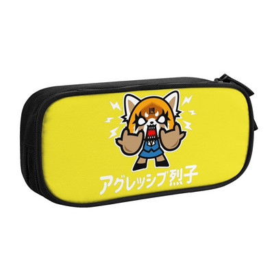 Aggretsuko Fenneko Korejske pernice Djevojčica Dječak Veliki kapacitet Japan Anime Agresivna Retsuko Pernica Studenti Pribor