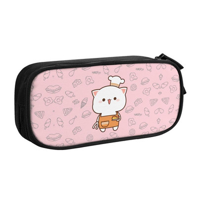 Mochi Cat Peach And Goma Kawaii Pencil Case Boys Gilrs Μεγάλης χωρητικότητας Τσάντα μολυβιών Φοιτητικά χαρτικά