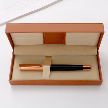 Висококачествена кутия за писалка от полиуретан, луксозна кутия за писалка, държач, креативни бизнес подаръци, сувенир, ретро кутия за химикалки, училищни офис консумативи