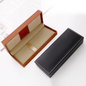 Висококачествена кутия за писалка от полиуретан, луксозна кутия за писалка, държач, креативни бизнес подаръци, сувенир, ретро кутия за химикалки, училищни офис консумативи