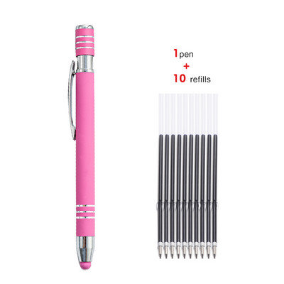 Pix + 10 rezerve Pix cu minge cu capacitor metalic Pix cu ecran tactil multicolor LOGO personalizat Cadou personalizat Papetarie pentru elevi