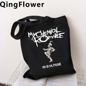 My Chemical Romance τσάντα αγορών οικολογική επαναχρησιμοποιήσιμη πάνινη τσάντα ανακύκλωσης μπόλσα επαναχρησιμοποιήσιμη δικτυωτή επαναχρησιμοποιήσιμη σειρά