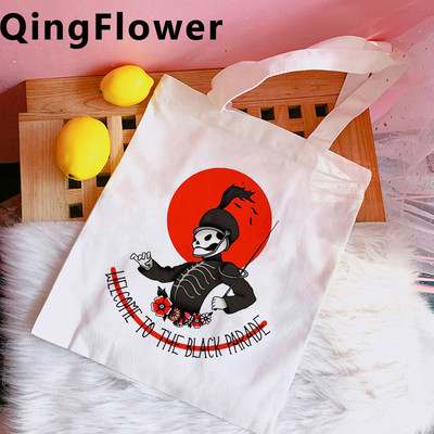 My Chemical Romance τσάντα αγορών οικολογική επαναχρησιμοποιήσιμη πάνινη τσάντα ανακύκλωσης μπόλσα επαναχρησιμοποιήσιμη δικτυωτή επαναχρησιμοποιήσιμη σειρά