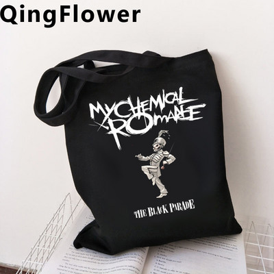 My Chemical Romance τσάντα αγορών οικολογική επαναχρησιμοποιήσιμη πάνινη τσάντα ανακύκλωσης μπόλσα επαναχρησιμοποιήσιμη δικτυωτή επαναχρησιμοποιήσιμη σειρά