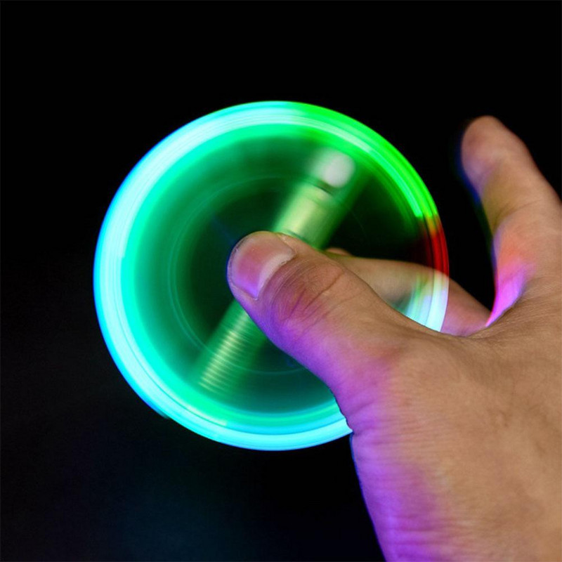 LED rotirajuća olovka Hemijska olovka Fidget Spinner Ručni gornji dio koji svijetli u tamnom svjetlu EDC Igračke za ublažavanje stresa Dječja igračka Poklon Uredski školski pribor