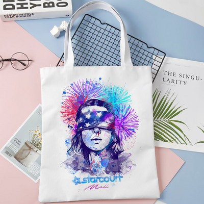 Stranger Things 4 genți de cumpărături pentru femei, de vară, Harajuku, geantă reutilizabilă, cu capacitate mare, geantă pentru cumpărături ecologice, pentru femei, livrare picătură