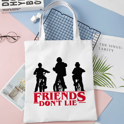 Stranger Things 4 genți de cumpărături pentru femei, de vară, Harajuku, geantă reutilizabilă, cu capacitate mare, geantă pentru cumpărături ecologice, pentru femei, livrare picătură