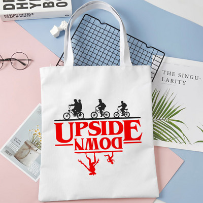 Stranger Things 4 genți de cumpărături pentru femei, de vară, Harajuku, geantă reutilizabilă, cu capacitate mare, geantă pentru cumpărături ecologice, pentru femei, livrare picătură