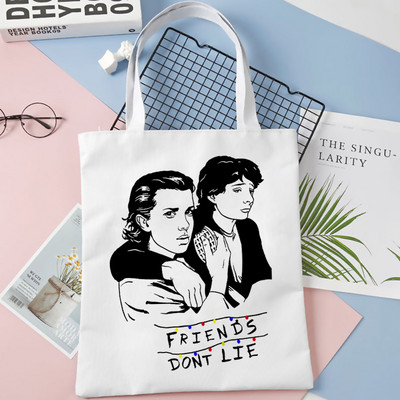 Stranger Things 4 genți de cumpărături pentru femei, de vară, Harajuku, geantă reutilizabilă, cu capacitate mare, geantă pentru cumpărături ecologice, pentru femei, livrare picătură